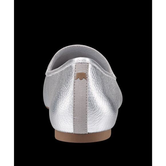 Birdies The Vesper Loafer Shoes - 9 Silver Leather Metallic - Picture 5 of 6